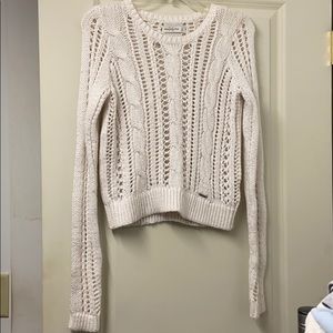 Abercrombie & Fitch Off White,  loose knit sweater